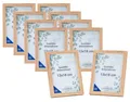 Produktbild: Levandeo® Bilderrahmen, 10er Set Portrait Bilderrahmen Made in EU 13x18 Eiche Optik