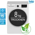 Produktbild: BEKO BM3T30210W1 Wäschetrockner Wärmepumpentechnologie RO_BM3T30210W1_R