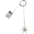 Produktbild: Star Lighty 083-00 Lichtring Beleuchtung für Papierstern Weihnachtsstern mit LED Leuchtmittel warmweiß 12-flammig transparent 150cm Kabel batteriebetrieben 3xAA mit Timer-Funktion IP20