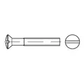Produktbild: DIN 964/ISO 2010 LinsenSenkkopfschraube M6x45 Messing blank Schlitz, 200 Stück