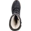 Produktbild: Rieker Damen Stiefel Warmfutter Kordel Winterstiefel Raffung Strick Z4755, Größe:41 EU, Farbe:Schwarz - Schwarz - 41
