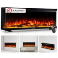 Produktbild: KAMINIO Elektrokamin LEA - Elektrischer 3-in-1 Kamin mit Panoramaview, Heizung, 3D-Flammeneffekt, 12 Flammenfarben, Fernbedienung (50 Zoll)