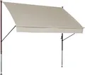Produktbild: Angerer Klemmmarkise Style mit Handkurbel, Terrasse/Balkon, einfache Montage ohne Bohren, Made in Germany, hochwertiger Stoff, UV-beständig, höhenverstellbar, wasserabweisend, 300 cm Beige