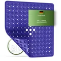 Produktbild: Duschmatte rutschfest 53x53 cm Lila - Antirutschmatte Dusche BPA frei für Kin...