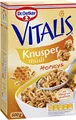 Produktbild: Dr. Oetker Vitalis Knusper Honeys, 600 g Knuspermüsli mit Honig, für Frühstück und Zwischendurch