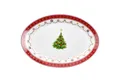Produktbild: MamboCat Servierplatte Weihnachtstraum Servierplatte oval Porzellan 35,5x24,3cm Braten-Teller, Porzellan