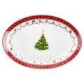 Produktbild: Weihnachtstraum Servierplatte oval Porzellan 35,5x24,3cm Braten-Teller Beilagen