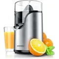 Produktbild: Arendo - Zitruspresse, Zitronenpresse Elektrisch, Siebeinsatz, Zitronen Presse, Silber/schwarz