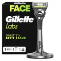 Produktbild: Gillette Labs Herrenrasierer + 1 Rasierklingen-Nachfüller, mit Peeling-Bar, inklusive Premium-Magnetständer