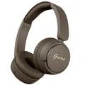 Produktbild: Guess Bluetooth 5.3 Wireless Headset IPX4 On-Ear Metal Logo Script brown