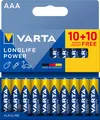 Produktbild: Batterien AAA 10+10 20 Stück Longlife Power Alkaline 15V ideal für Spielzeug ...