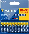 Produktbild: VARTA Batterien AAA, 20 Stück, Longlife Power, Alkaline, 1,5V, Made in Germany