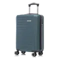 Produktbild: YONSLY Koffer Suitcase, Trolley Reisekoffer, Rollkoffer Handgepäck Kabinenkoffer mit 4 Rollen 360°, Hartschalenreisekoffer, Zahlenschloss, Weicher Gummigriff (M, Dunkelgrün)