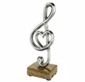 Produktbild: GILDE Dekoobjekt Notenschlüssel mit Herz H 22 cm