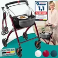 Produktbild: ELONEO Wohnungsrollator »Premium«  54cm breit, faltbar und leicht,  Tablett ROT