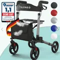 Produktbild: Move Leichtgewicht  Rollator Eloneo Sitzfläche klappbar Tasche und mehr  Grau
