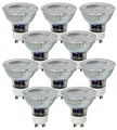 Produktbild: Trango 10er Pack GU10COBSD-10 dimmbar GU10 LED Leuchtmittel 3000K warmweiß zum Austauschen GU10 & MR16 Halogen Leuchtmittel, für Einbauleuchten, Deckenstrahler, Einbaustrahler, Deckenleuchte, Spots