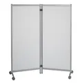 Produktbild: PAPERFLOW Trennwand, transparent 76,0 x 160,0 cm mit Rollen, 2 St.