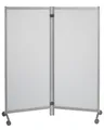 Produktbild: PAPERFLOW Trennwand, transparent 76,0 x 160,0 cm mit Rollen, 2 St.