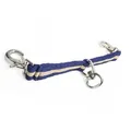 Produktbild: Longierbrille Pferd mit Karabiner - ideal für die Longe für gleichmäßiges Longieren, Gymnastizieren (Dunkelblau Creme)