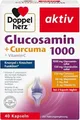 Produktbild:  Glucosamin 1000 + Curcuma + Vitamin C Kapseln für eine gesunde Knorpel- und Knochenfunktio