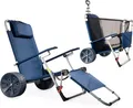 Produktbild: 2-in-1 Handwagen Strandliege klappbar CampAir Transportwagen Camping Strand