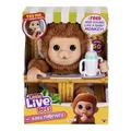 Produktbild: Little Live Pets My Baby Monkey ´Mango´ with Bottle - Cuddly and Soft Interactive Animal Toy playset for Children 4+ - More Than 50 Sounds and Reactions
