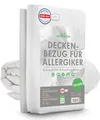Produktbild: Welldora ǀ Milbenbezug Bettdecke 135x200 ǀ Allergiker Deckenbezug fachärztlich getestet ǀ Premium Encasing gegen Milben & Bettwanzen ǀ Allergiker Bettwäsche Decke 135x200