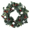 Produktbild: Künstlicher Tannen Kranz mit Deko - 35 cm - Weihnachten Advent Tür  Schmuck