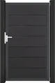 Produktbild: Einzeltor GroJa Solid Grande DIN universal vormontiert ohne Pfosten Rahmen anthrazit 100 x 180 cm anthrazit