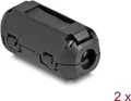 Produktbild: Delock Ferritkern / Ferritring für Rundkabel 3,5 mm 2 Stück schwarz (80943)
