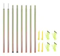 Produktbild: vidaXL Vorzelt 250 cm Sonnensegel Stangen 2 Stk 250 cm Verzinkter Stahl