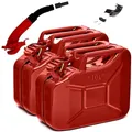 Produktbild: BW® Kraftstoffkanister Metall Benzinkanister 2x 10 Liter mit Ausgießer - Rot - RAL 3000 - TÜV-geprüft und UN-Zulassung - Made in Europe