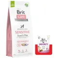 Produktbild: BRIT CARE Sustainable Sensitive Insect & Fish 12kg + Brit Care Snack Immunity 150g