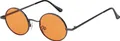 Produktbild: Damen Sonnenbrille Rund Form Designer 80er Modern Urlaub Sommer Strand 30506 Orange