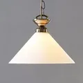 Produktbild: Glas Hängelampe Otis Lindby, dimmbar, bronze / altmessing, für Küche, Glas, Antik, Pendelleuchte - 30 cm - 30 cm - 15 cm