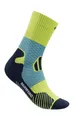Produktbild: Bauerfeind Sportsocken Trail Run Mid Cut (Kompressionssocke) lemongelb/blau Herren - 1 Paar