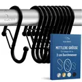 Produktbild: 10 Stück S Haken für Stangen bis 2 cm Durchmesser – S Haken zum Einhängen mit...