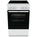 Produktbild: Gorenje GEC5A21WG Elektro-Standherd - B 50 cm,  A, O/U/Grill, 74 L, Pizza 275 C, 1fach Teleskopauszüge, Glaskeramik-Kochfeld, weiß 740524