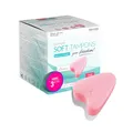 Produktbild: JOYDIVISION Soft-Tampons mini I 3 Stück I fadenlose Tampons für Sport, Schwimmen & Spa I Menstruationsschwämmchen ultra soft I leichtes Einführen & Entfernen I Mini Softtampon ohne Faden