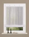 Produktbild: Home Wohnideen Schlaufenrollo Effektvoile-Nadelstreifen 140 x 80 cm Weiss