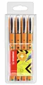 Produktbild: Tintenroller - STABILO worker+ - fein - 4er Pack - grün, rot, blau, schwarz