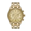 Produktbild: Diesel Herrenuhr Split, Chronographenwerk, 51 mm, goldenes Edelstahlgehäuse mit Edelstahlarmband, DZ4590