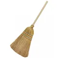 Produktbild: floraworld Reisstrohbesen mit Holzstiel 135 cm - vielseitig einsetzbar