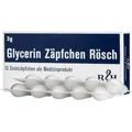 Produktbild: GLYCERIN ZÄPFCHEN Rösch 3 g gegen Verstopfung, 10 Stück PZN 12733110