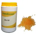 Produktbild: WHC Silica-Gel 082.02.010100, 1kg, orange, regenerierbar, mit Feuchtigkeitsindikator