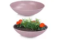 Produktbild: matches21 HOME & HOBBY Blumentopf Flache Pflanzschalen für draussen Dekoschalen rund altrosa 45 cm (2 St), Blumen-Schale als wetterfeste Friedhof-Schale Grab-Schmuck Grabschale
