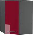 Produktbild: Eckhängeschrank Vicco Fame-Line Bordeaux Hochglanz 57 cm, Model 35568