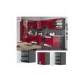 Produktbild: VICCO Eck Hängeschrank 57 cm Bordeaux Hochglanz Küchenschrank Hängeschrank Küchenzeile Fame-Line