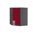 Produktbild: Vicco Eckhängeschrank Fame-Line, Küchen-Eckschrank, Bordeaux Hochglanz/Anthrazit, 57 cm